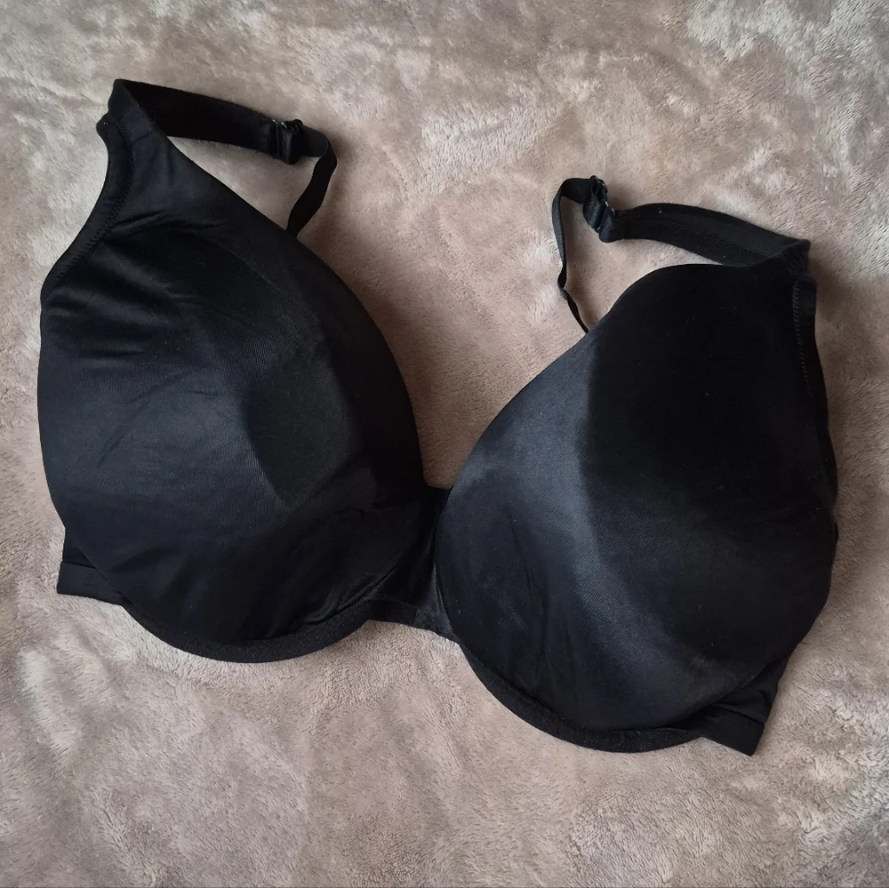 Cacique Intimates Black Women's Bra Size 38F Underwired Padded - Picture 1 of 13